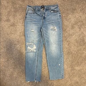 Distressed Light Blue Jeans